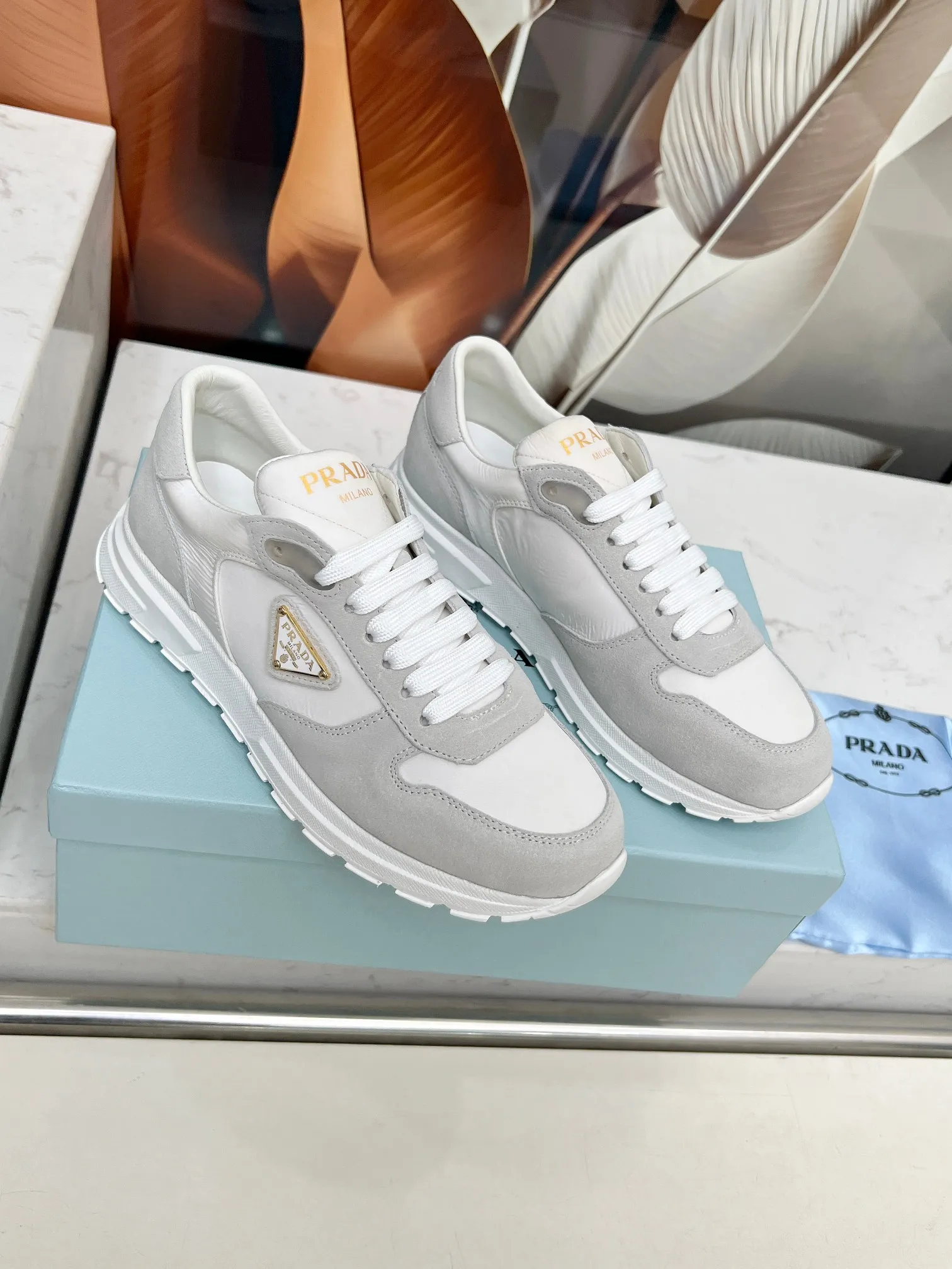 👟👟Ex-factory price 540👟👟 Prada "PRADA.." 2025 explosive model has been shipped. , original 1:1 development, four colors available 35--41 "Code 34 and 41 can be customized and cannot be returned or exchanged"